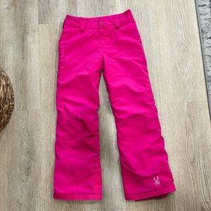 Spyder girls pink ski pants